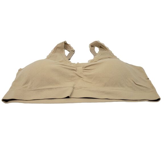 Per Lei 4- Pack Bras Plus Size 3X/4X Seamless Scoop Neck Lace Straps Multicolor - Picture 8 of 13